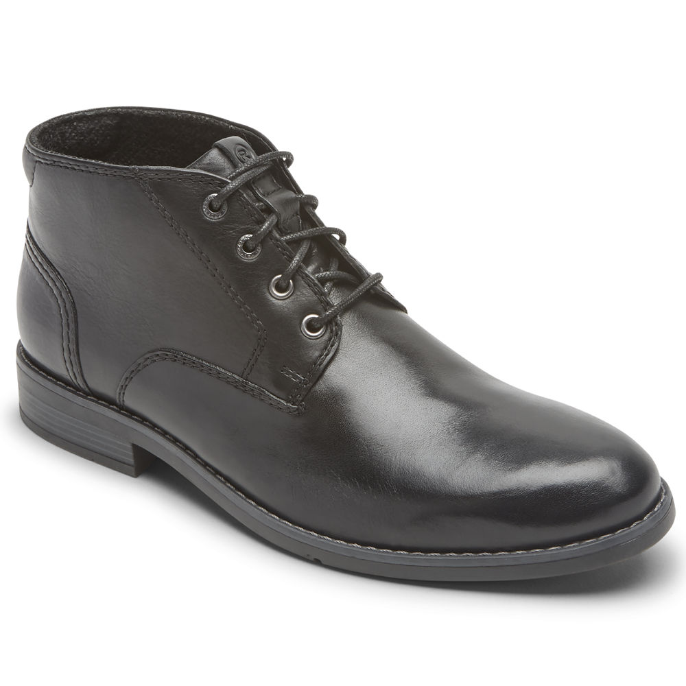 Rockport Mens Boots Black - Colden Chukka - UK 149-EROTKW